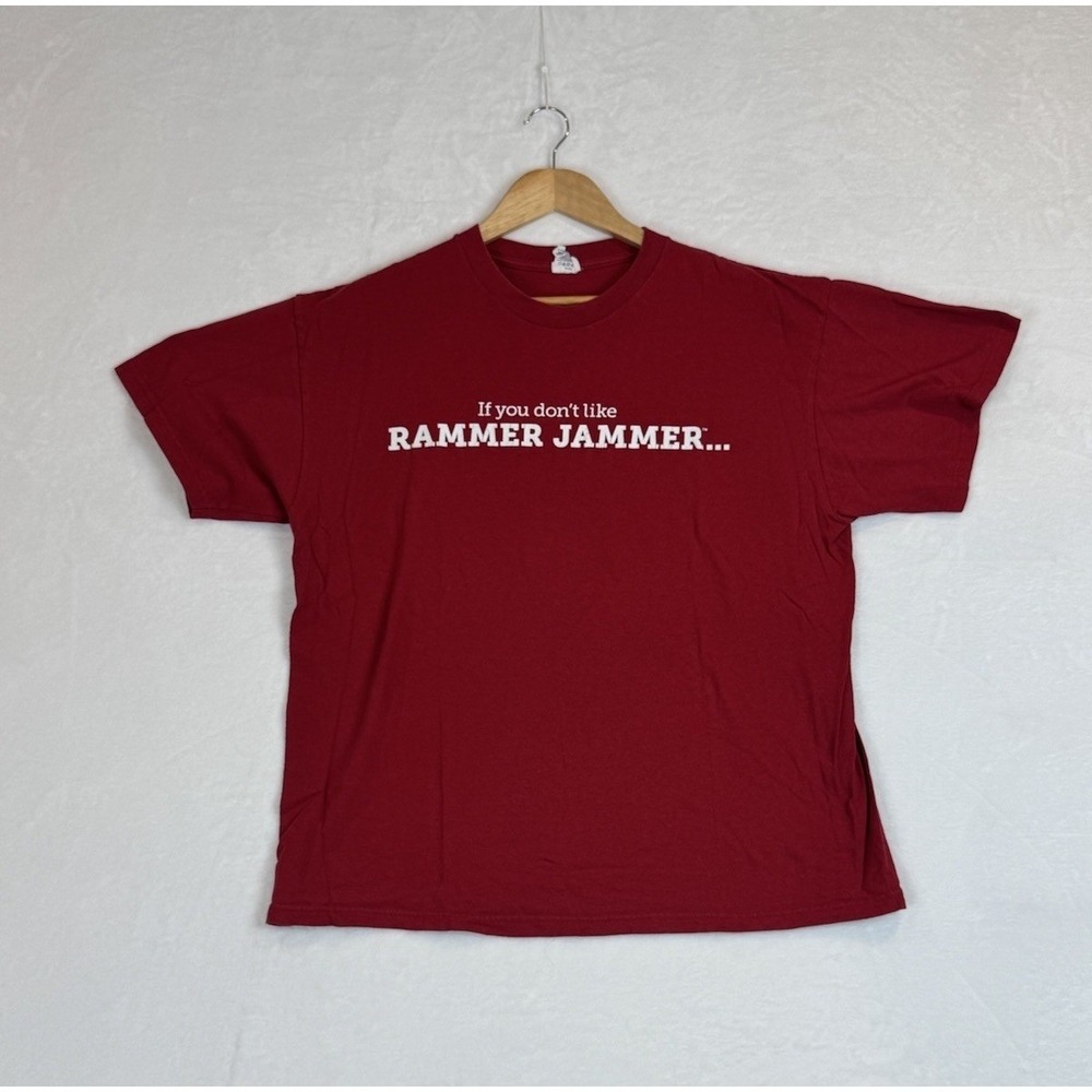 Pro Weight Red Alabama Rammer Jammer T-Shirt Large